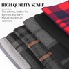 HONGTEYA Winter Warm Long Soft Scarf (Red Grid, One Size)