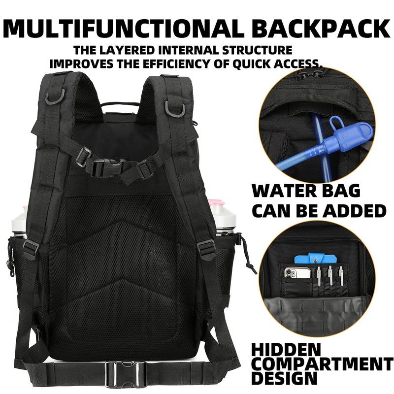 Lovelinks21 25L Tactical Backpack for Men Women Military Backpack Army