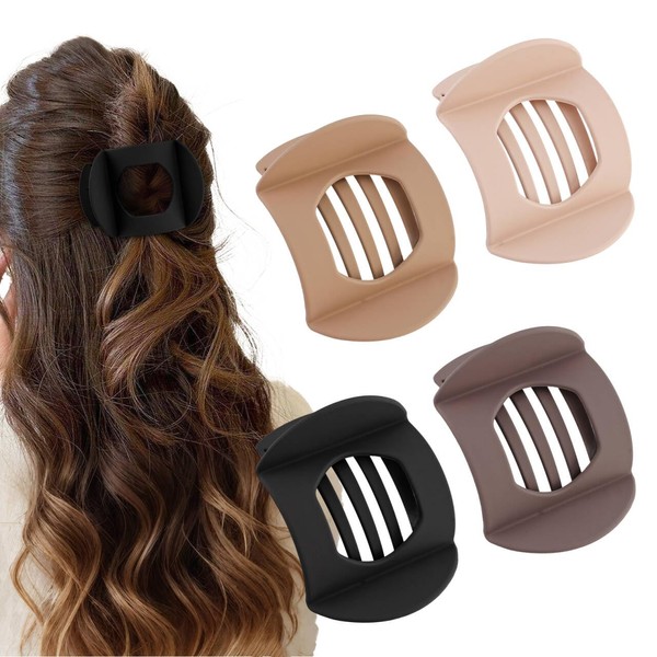 Canitor Flat Hair Clips for Women Flat Claw Clips for
