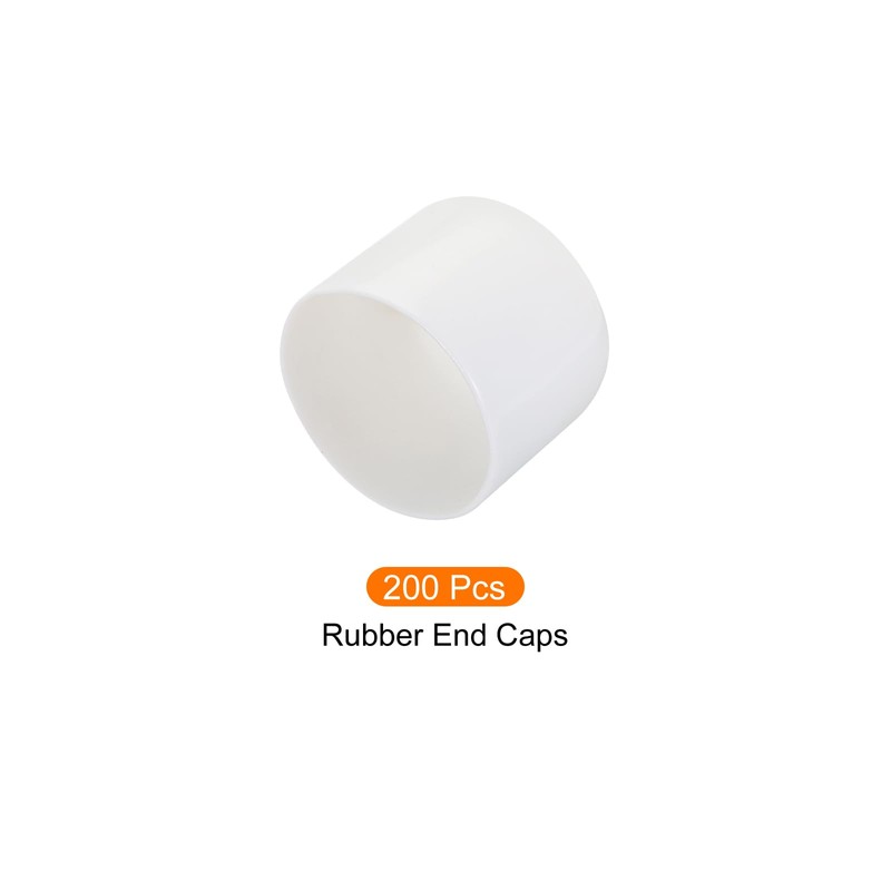 Rebower 4 Pack Screw Thread Protector Cover Rubber End Caps,