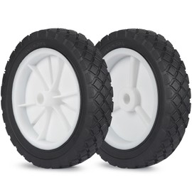 GICOOL 7 Inch Wheels for Oregon 72-107 Hand Trucks, Replacement Wheels Fit for Lawn Mower Wagon Utility Cart, Pack of 2