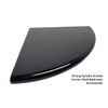 Tenedos Premium Quality Absolute Black Granite Bathroom Corner Shower Shelf