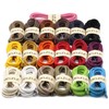 DELELE Round Cotton Waxed Shoelaces: 7/50 Inches Black Dress Shoe