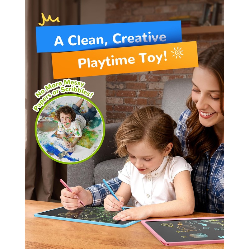 KOKODI LCD Writing Tablet, 16 Inch Colorful Doodle Board Drawing
