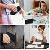 molshine Hard Shell PU Leather Glasses Case, Portable Bright Hard