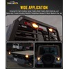 Partsam 2Pcs 6.5" Mid Turn Signal Amber Marker Light Rubber