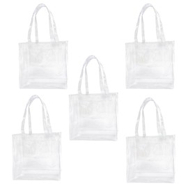 5PCS fashion jelly PVC waterproof large-capacity tote bag for shopping and travel storage needs, D2128-1(5pcs)