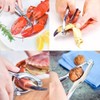 32 PCS Seafood Tools Include Crab Crackers, Seafood Scissors,Oyster Knife,