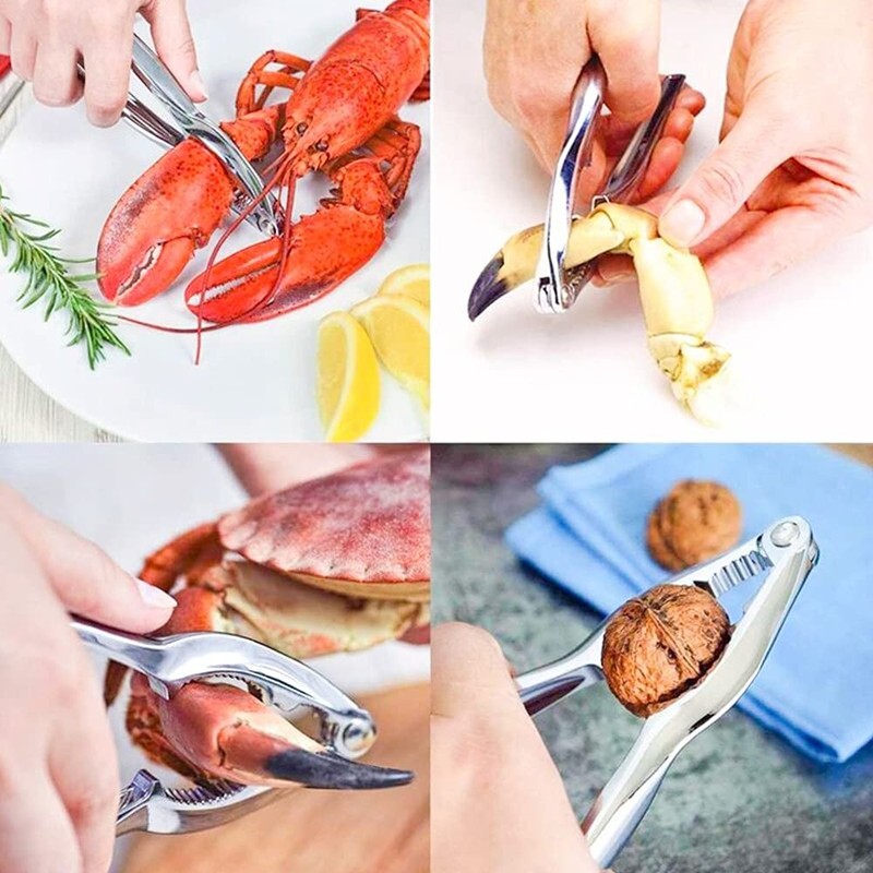 32 PCS Seafood Tools Include Crab Crackers, Seafood Scissors,Oyster Knife,