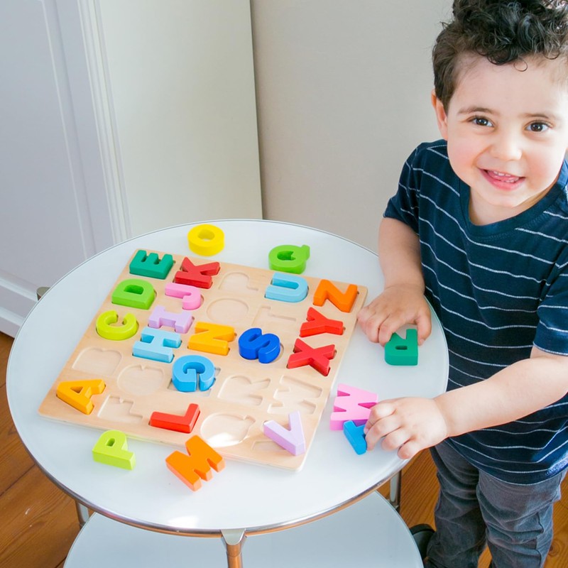 New Classic Toys 10534 Alphabet Puzzle, Multi Color