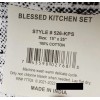 Nidico 3 Same Thin Cotton Tea Kitchen Towels (15"x25") BLESSED