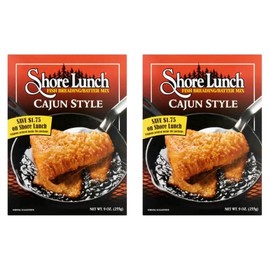 Shore Lunch Fish Breading Batter Mix, Cajun Style (9 Ounce (Pack of 2))