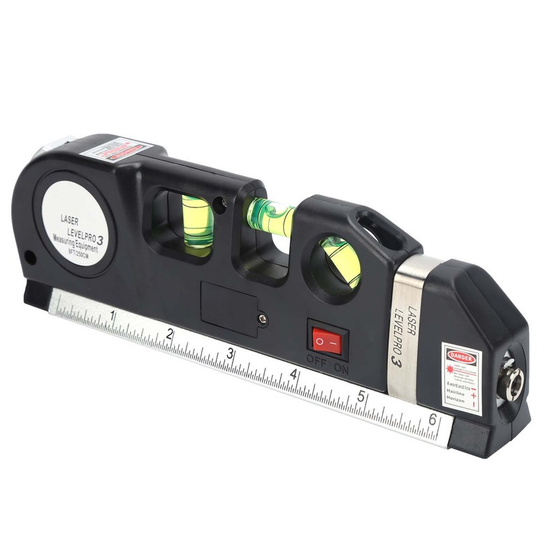Laser Spirit Level Multifunctional Horizontal Ruler Measuring Tape Measure Ruler