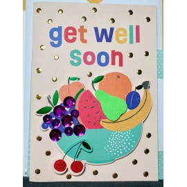 Tailormade Get Well Soon Card! Lovely Fruit Basket!