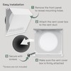 Vent Systems 8" Inch Air Supply Vent Cover with Rubber