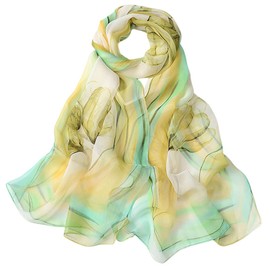 FAIRYGATE Ladies Scarves Lightweight Clearance Chiffon Scarf for Women Fashion Soft Hijab Long Large Scarfs Wrap A5005