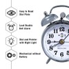 KEYPOWER Alarm Clock Mechanical Wind Twin Bell Double Bell Small