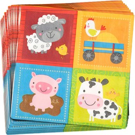 FARM PARTY LUNCH NAPKINS - Party Supplies - 16 Pieces
