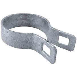 2-3/8" Brace Band for Chain Link Fence - Use for 2-3/8" Outside Diameter Post/Pipe - Galvanized Chain Link Brace Band - 3 Pack