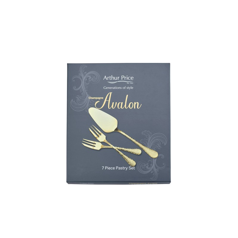 Arthur Price CAVA0182 1 Server & 6 x Pastry Forks,
