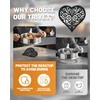 Black Heart Cast Iron Trivet for Kitchen & Dining -