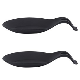 DOITOOL Silicona Cuchara de Reposo de Reposo de Descanso Cucharos Soporte de La Cocina Organizador de Vajillas para Sopa de Olla Buffet Buffet Fast 2 PCS