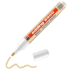 edding 8900 furniture marker - beech - round nib 1.5-2 mm - for covering up scratches and damages on veneers, solid wood, wood, tables, desks