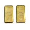 Fake Gold Bar Bullion Paper Weight TWO Pack