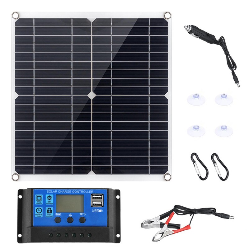 Flexible Solar Panels Kit 20W with 300W Controller 12V Power