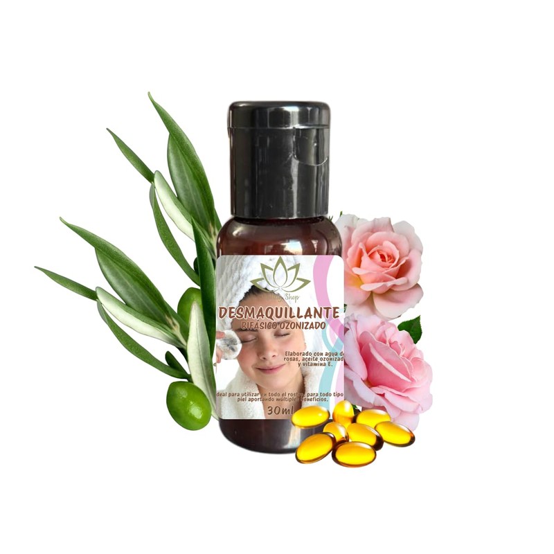 Desmaquillante Bifásico Ozonizado con Agua de Rosas y Vitamina E
