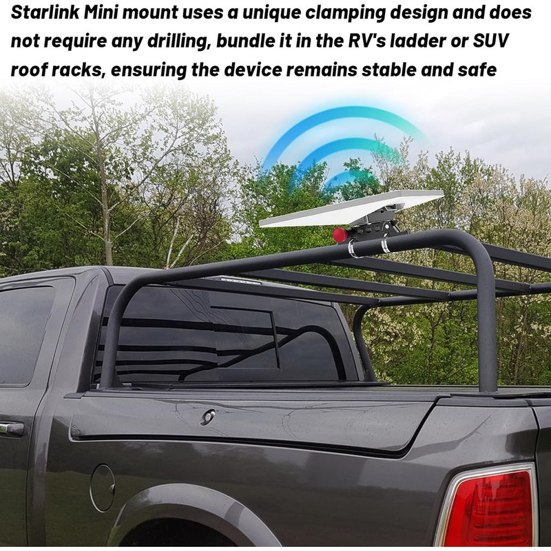 Starlink Mini Mount for RV Ladder, Starlink Mini Quick Release