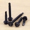 #14 x 1 Hex Washer Head Self Drilling Screws Black,