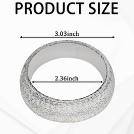 MLAHUIER ID 60mm Exhaust Manifold Gasket for Car, High Grade Graphite Construction Exhaust Flange Donut Gasket Seal Muffler Gasket to Prevent Leaking Between Exhaust Manifold and Exhaust Pipe