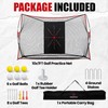FRANKTECH Golf Net, 10x7ft Heavy Duty Practice Hitting Net for