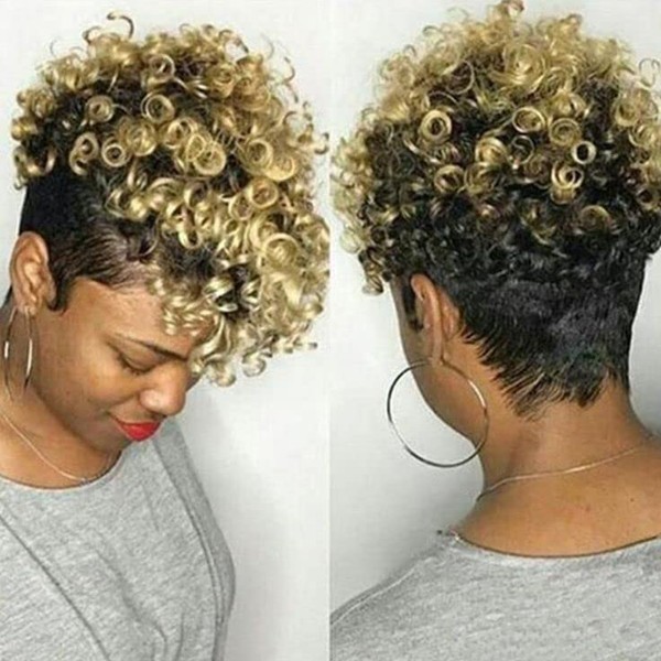 BeiSD Short Colored Hair Wigs for Black Women Short Hairstyles for Women Newest Short Colorful Hairstyles (89510)