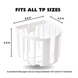 Versatile White Adhesive Basket Holder: Bathroom, Kitchen, Sponge, Sink Storage with Easy Sticker Install