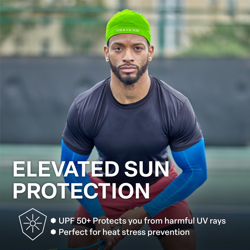 COLD FACTOR Instant Cooling Skull Cap 2 Pack | UPF