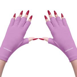 MelodySusie UV Shield Glove - Protect Hands from UV Light for Gel Manicures (Purple)
