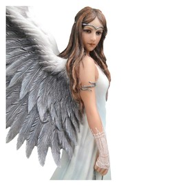 Nemesis Now Spirit Guide Anne Stokes Dekofigur, Kunstharz, 24 cm, Weiß