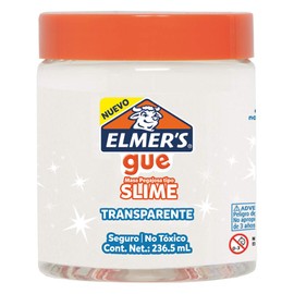 Elmer's Gue Pre Made Slime, Glassy Clear Slime, ideal para mezclar en complementos, 1 unidad