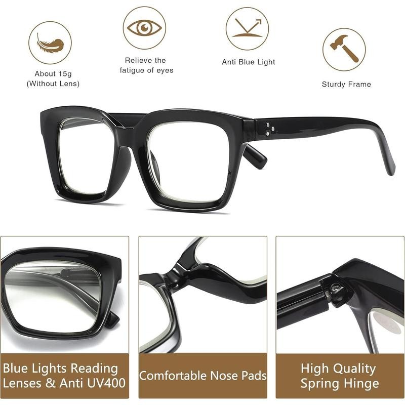 Readers for Women Oprah Style Square Reading Glasses with Spring