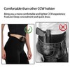 Lilcreek Conceal Carry Leggings Women,Conceal Carry Cropped Yoga Pants for