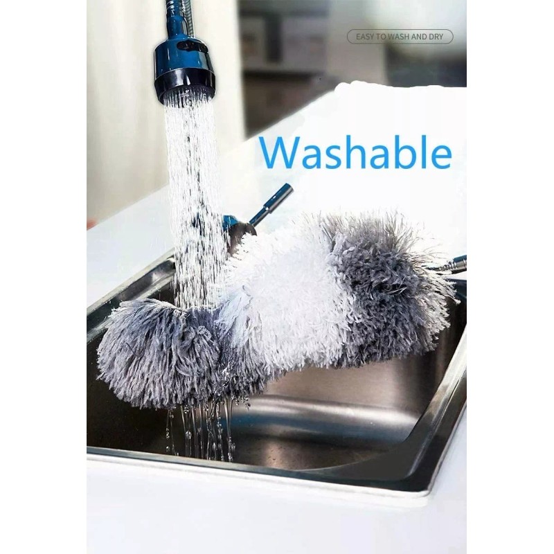 Tafuco Plumero De Microfibra Retráctil Para Techos Limpieza Polvo