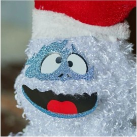 Gemmy Rudolph 28-in Bumble with Candy Canes Gemmy Christmas Tinsel Yard Sculpture