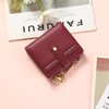 SENDEFN Small Woman Leather Wallet Credit Card Holder with ID