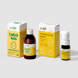 doctor line [Kids Calcium + Vitamin D SET] Doctor Line Cald K Kids + Vitamin D3 + K2 Liquid Nutrient for Infants and Children / [키즈칼슘+비타민D SET] 닥터라인 칼디케이키즈+비타민D3+K2 액상영양제 유아 어린이