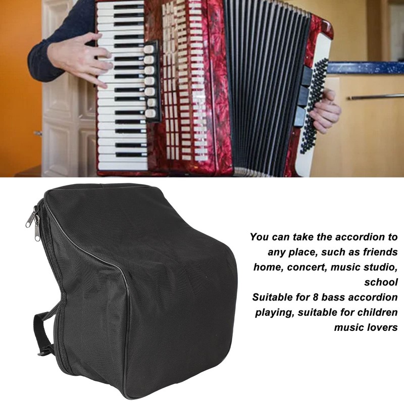 Accordion Bag Adjustable Thick Sponge Shockproof Waterproof Oxford Cloth Accordion