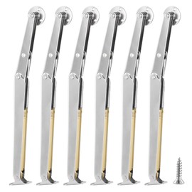 MUKLEI 6 Pack 12 Inch Gas Struts for Heavy Lid, 200N Soft Close Lid Support Hinges, Heavy Duty Gas Lift Cabinet Spring Struts for Cupboard Kitchen Cabinets Wooden Box Chest