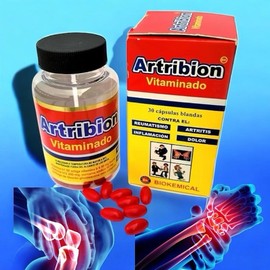 Atri Bion 30 Días RojoAntioxidant Dietary Supplement - 10 Microdoses of Vitamin B1, B2, B3, MSM, Glucosamine & Omega for Healthcare and Edible Fitness