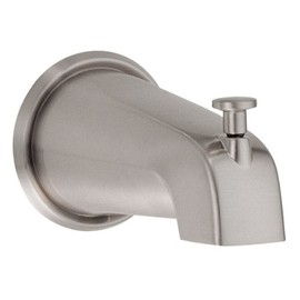 Danze D606225BN 5-1/2-Inch Wall Mount Tub Spout with Diverter, Brushed Nickel